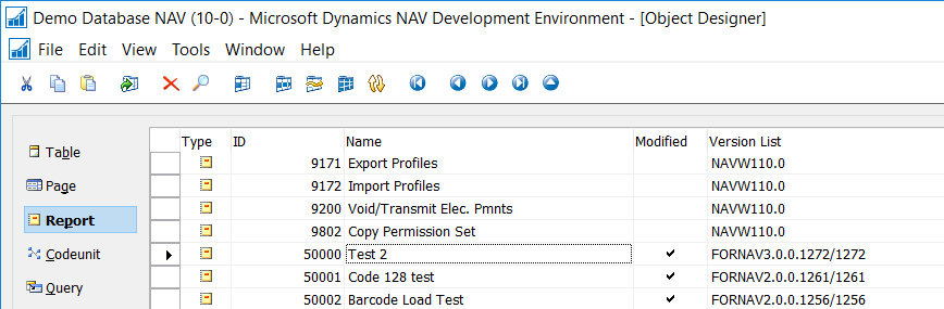 Dynamics NAV Version List